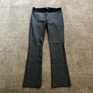 Express Columnist gray pants w/ black detail